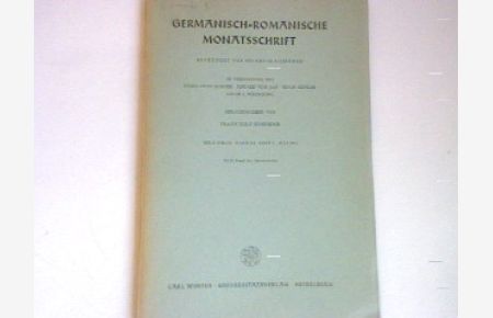 Parcelsus in der Weltliteratur. Beiträge zur Wirkungsgeschichte Hohenheims. - in: 3. Heft 1961 - Germanisch-Romanische Monatsschrift.