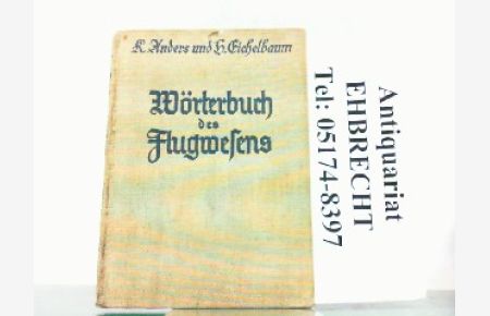 Wörterbuch des Flugwesens.