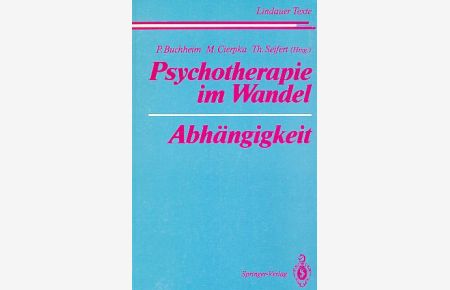 Psychotherapie im Wandel.   - Lindauer Texte.