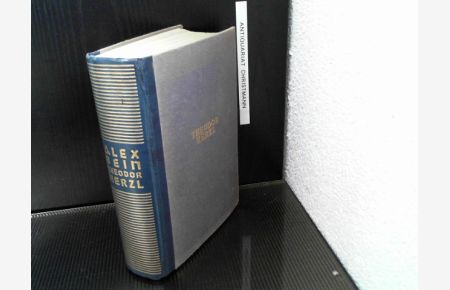 Theodor Herzl : Biographie Mit 63 Bildern und einer Ahnentafel. - (Hardcover-Ausgabe)