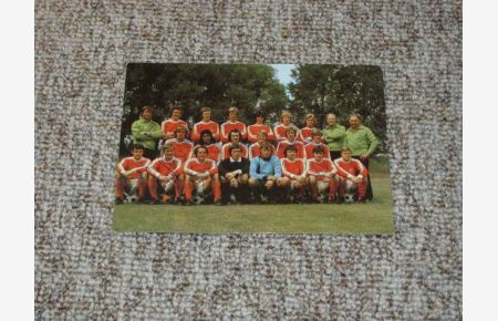 Signierte Mannschaftskarte Fortuna Düsseldorf 1975/76