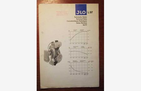 ILO Allzweck-Motor Typ L 97 - Typenblatt 375 - Technische Daten - 4-sprachig (deutsch, englisch, französisch, spanisch) - Ausgabe 10/1977.