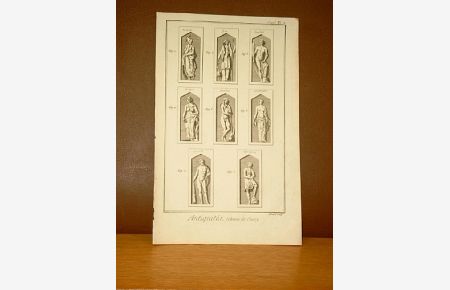 Colonne de Cussy. ( Kupferstich von Benard aus der Enzyklopädie von Denis Diderot und D'Alembert auf Büttenpapier, Paris 1765 ff - Supplement, Planche 2 aus der Blattfolge *Antiquites*. )