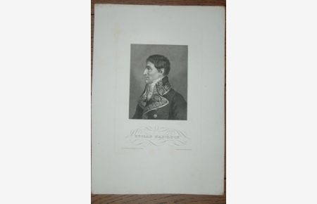 Porträt. Halbfigur nach links. Stahlstich mit Bezeichnung Lucian Napoleon.