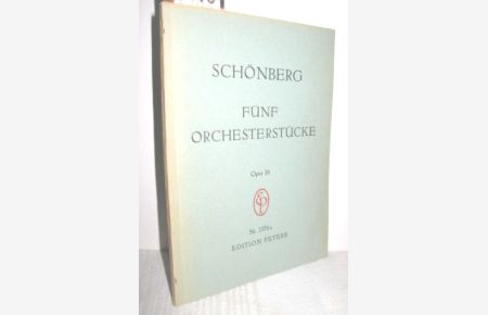 Fünf Orchesterstücke Opus 16 (Studien-Partitur)