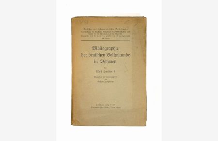 Bibliographie der deutschen Volkskunde in Böhmen. Eingeleitet und herausgegeben von G. Jungbauer. (= Beiträge zur sudetendeutschen Volkskunde, Bd. 20).