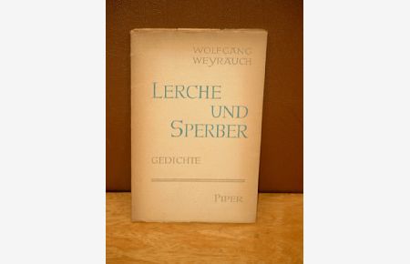 Lerche und Sperber - Gedichte. ( Widmungsexemplar )