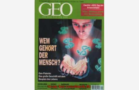 Geo Magazin 9/2000: Wildlife-Fotografie - Biotechnologie - Südsee-Serie Teil 2 - Albanien - Kuweit - Artenvielfalt