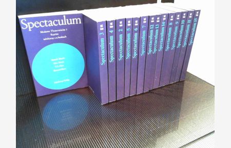 Spectaculum. Moderne Theaterstücke, Reprint der Bände 1 - 15 (1956 - 1971). : 15 Bände (komplett)  - (=Suhrkamp Taschenbuch, st 900)