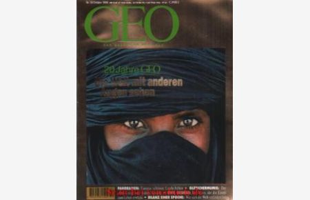 Geo Magazin 10/1996: 20 Jahre GEO - Andamanen - Gletschermumie Ötzi - Europäische Panoramen - Uwe George - Chlor/Wald - Fotografie - Washington, D. C.