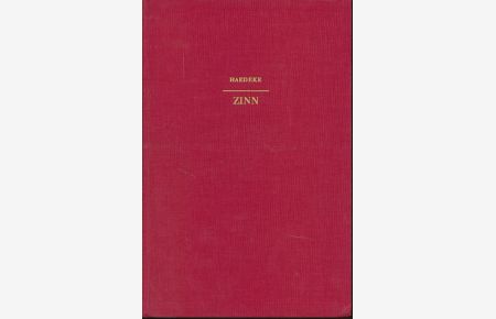 Zinn. Ein Handbuch für Sammler und Liebhaber.   - Bibliothek für Kunst- und Antiquitätenfreunde Bd. 16.