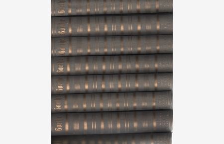 Johann Wolfgang von Goethe Werke in 10 Bänden Sanssouci Ausgabe: Prachtausgabe in blauem Leinen mit goldenem Rückendruck und Trauben als Verzierung