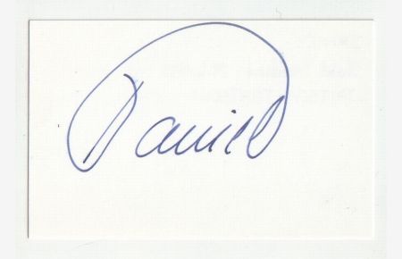 Autogrammkarte Daniel