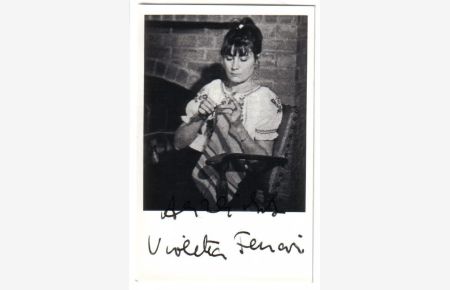 Bild Autogrammkarte Ferrari Violetta