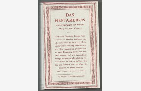 Das Heptameron. Ins Deutsche übertragen von Alfred Semerau.