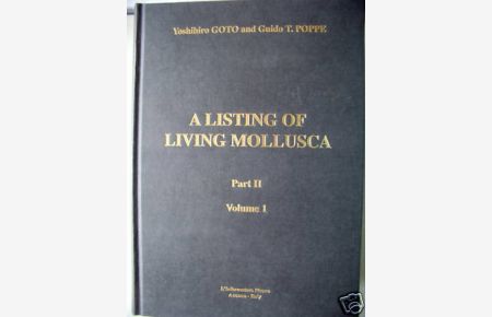 A Listing of Living Mollusca lebenden Weichtiere PII/V1