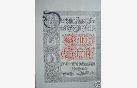 Bayer. Hypotheken- Wechsel-Bank Festschrift 1895 Reprint