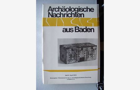 Archäologische Nachrichten aus Baden 1972 Heft 8