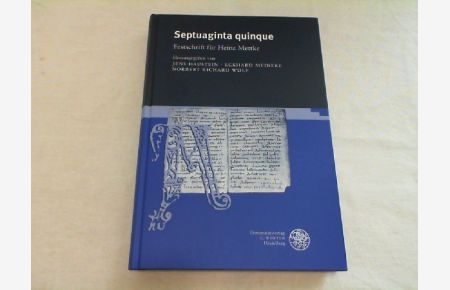 Septuaginta quinque : Festschrift für Heinz Mettke.