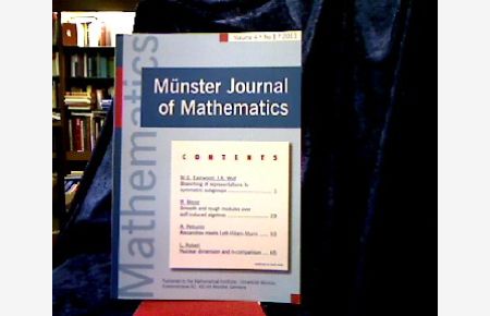 Münster Journal of Mathematics.   - Volume 4. No 1. 2011.