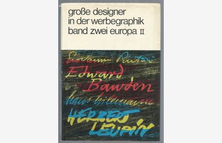 Große Designer in der Werbegraphik . Band II / Europa.