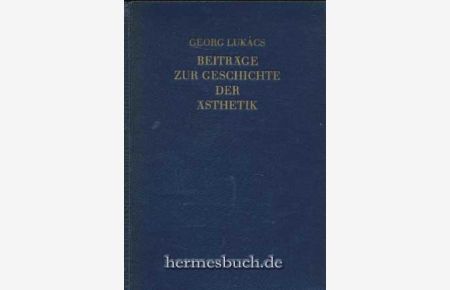 Beiträge zur Geschichte der Ästhetik.   - Widmung von Albert Wilkening.