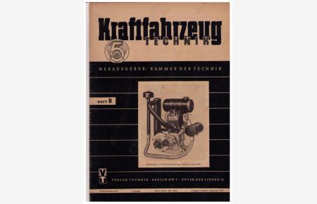 Kraftfahrzeugtechnik - Heft 9 - 1. Jahrgang 1951