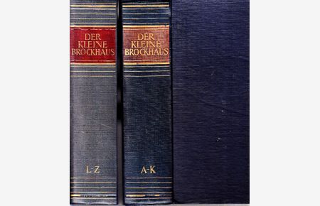 Der kleine Brockhaus in zwei Bänden - erster und zweiter Band  - 2 Bücher
