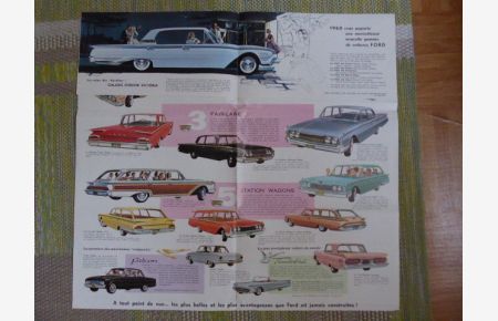 1960 merveilleuse nouvelle gamme Ford.