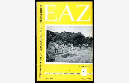Ethnographisch-archäologische Zeitschrift (EAZ) 16. Jahrgang (nur) Heft 4.
