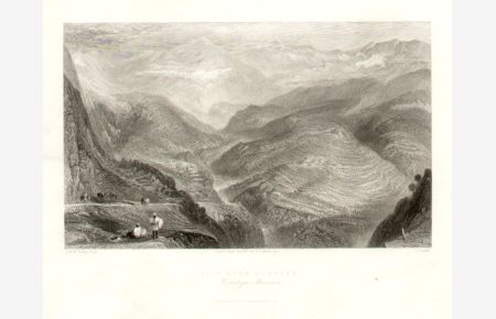View near Jubbera. Himalaya Mountain. Fisher, Son & Co. , London & Paris, 1840.