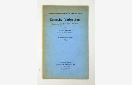 Deutsche Verbrechen durch deutsche Dokumente bewiesen.