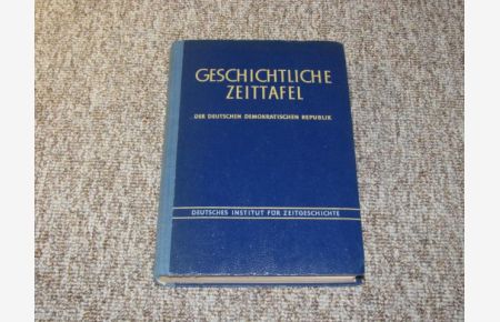 Geschichtliche Zeittafel der Deutschen Demokratischen Republik 1949-1959