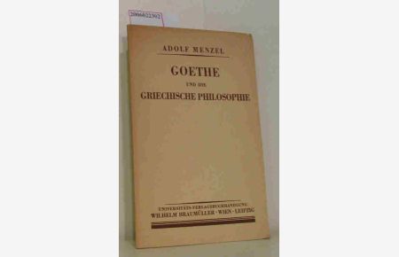 Goethe und die griechische Philosophie