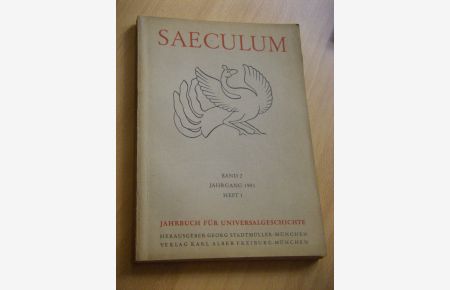 Saeculum. Jahrbuch für Universalgeschichte. Band 2, Heft 1, 1951