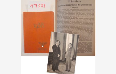 Deutscher Beamten-Kalender 1938, bearbeitet von Hauptschriftleiter Dr. Karl Vogt. Fachschaft Reichsverwaltungsbeamte und Länderbeamte