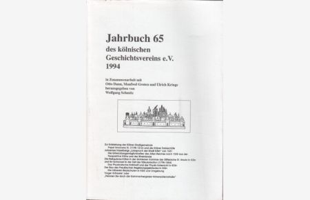 Jahrbuch des Kölnischen Geschichtsvereins Band 65 : 1994.