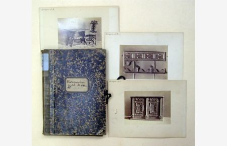 [Photographien alter Möbel von der Ausstellung im Oesterreichischen Museum 1874]. [39 (von 40) Originalphotographien].