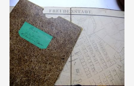 Freudenstadt (Stadtplan) Rectificirt. Aufgenommen von Geometer Klaiber 1837. (Maßstab:) Der württembergische Fuß = 1250 Theile. Sommer Gr.