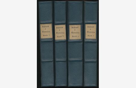 Spanien. Nach eigener Ansicht im Jahr 1808 und nach unbekannten Quellen bis auf die neueste Zeit. 4 Bände (komplett).