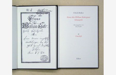 Etwas über William Shakespeares Schauspiele. (2 Bde. ).