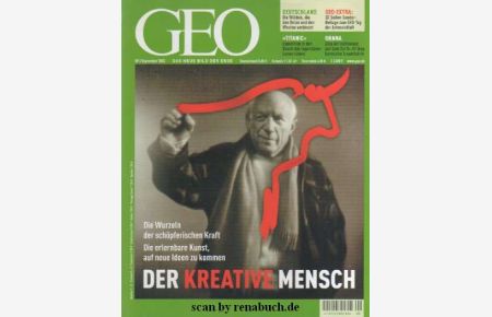 Geo Nr. 9/2003: Kreativität, Titanic, 5. GEO-Tag der Artenvielfalt, Manila, Schimpansen-Genom, Filmindustrie in Ghana