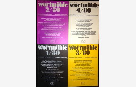 wortmühle. Literaturblätter aus dem Burgenland. 4 Nummern (Heft 1-4, 1980).