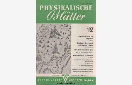 Physikalische Blätter, Ausgabe 12/1967