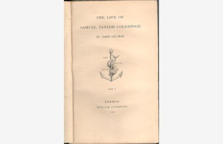 The Life of Samuel Taylor Coleridge. Vol. 1 (of 2).