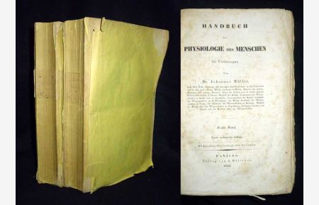 Handbuch der Physiologie des Menschen für Vorlesungen. 2 Bände.
