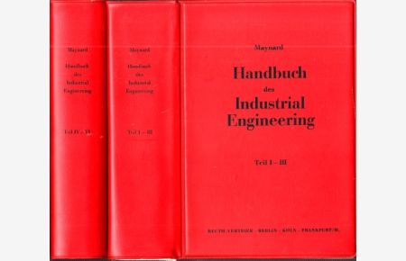 Handbuch des Industrial Engineering - Gestaltung, Planung und Steuerung industrieller Arbeit - Teil I bis III und Teil IV bis VI  - 2 Bücher