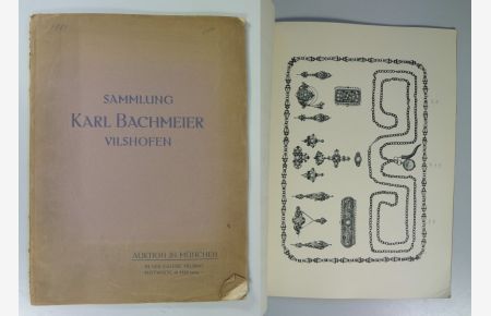 Sammlung Karl Bachmeier, Vilshofen. Auktion in München in der Galerie Helbing, Mittwoch den 26. Mai 1909. SELTEN!!