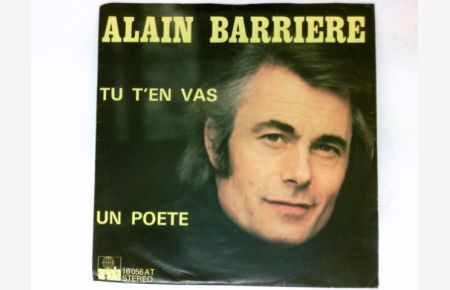 Tu t'en vas/Un poete / Vinyl single Vinyl-Single 7''