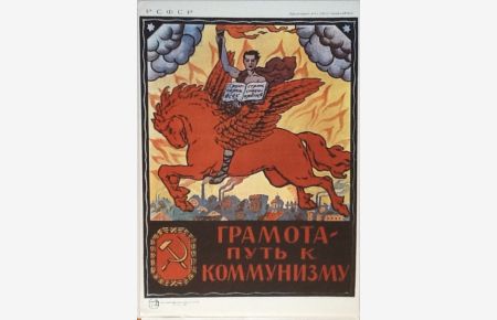 bildung ist der weg zum kommunismus  - Aus der Mappe Plakate der Russischen Revolution : 1917-1929